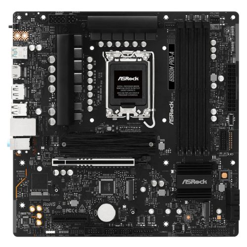 ASRock B860M PRO-A Intel LGA1851 Micro ATX Motherboard DDR5 PCIe 5.0 ASRock B860M PRO-A Intel LGA1851 Micro ATX Motherboard DDR5 PCIe 5.0